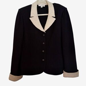 St John Evening jacket with beads/sequins sz 10